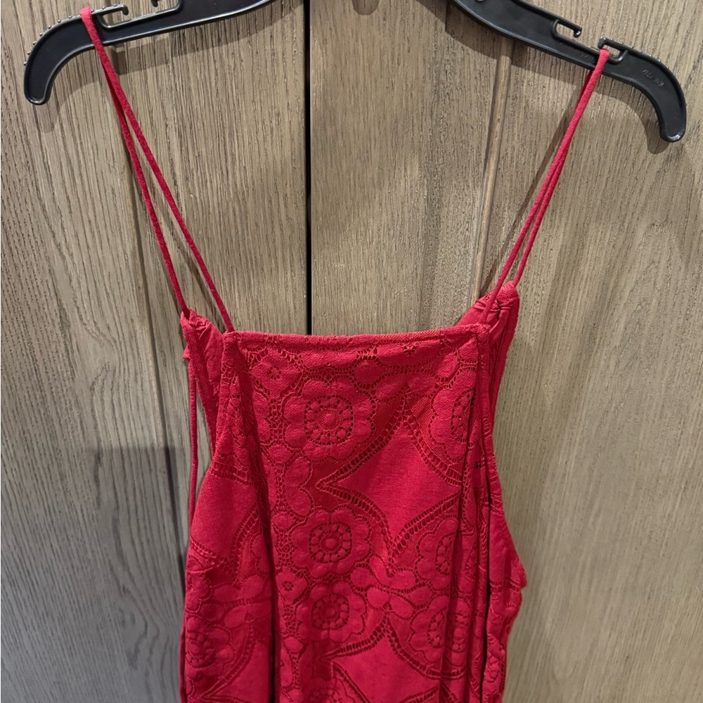 Abercrombie Burgundy Lace tank